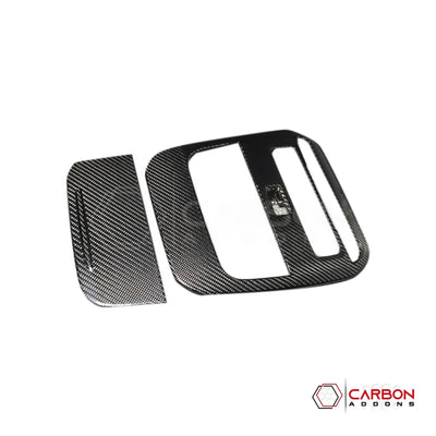 Real Carbon Fiber Overhead Dome Light Trim Cover for 2021+ Ford F-150