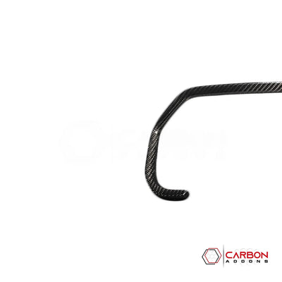 Real Carbon Fiber Gauge Cluster Trim Cover for 2021+ Ford F-150 (Chrome Delete)