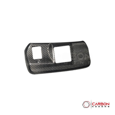 Real Carbon Fiber Rearview Mirror Base Trim Cover for 2021+ Ford F-150