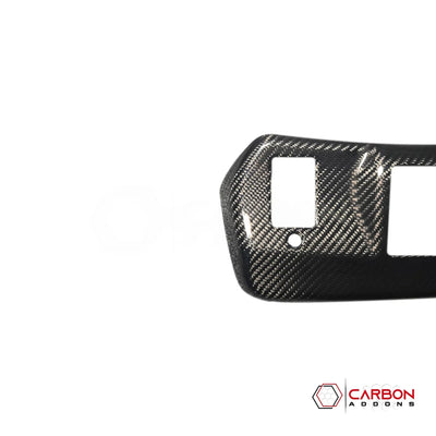 Real Carbon Fiber Rearview Mirror Base Trim Cover for 2021+ Ford F-150