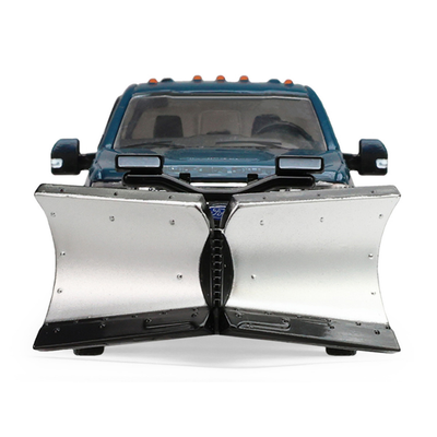 2022 Ford F-450 Dually Pickup Truck with Snow Plow Antimatter Blue Metallic "Dually Drivers" Series 17 1/64 Diecast Model Car