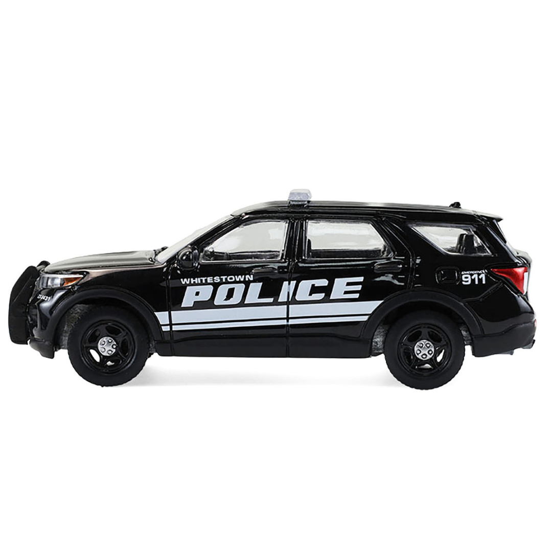 2023 Ford Police Interceptor Utility "Whitestown Police Dept. Whitestown IN" Black "Hot Pursuit" Series 47 1/64 Diecast Model Car