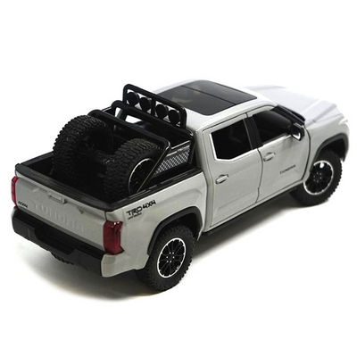 2023 Toyota Tundra TRD 4x4 Pickup Truck Cement Gray with Sunroof and Wheel Rack 1/24 Diecast Model Car