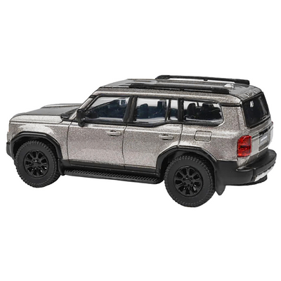 2024 Toyota Land Cruiser 250 Prado Meteor Shower Silver Metallic 1/64 Diecast Model Car