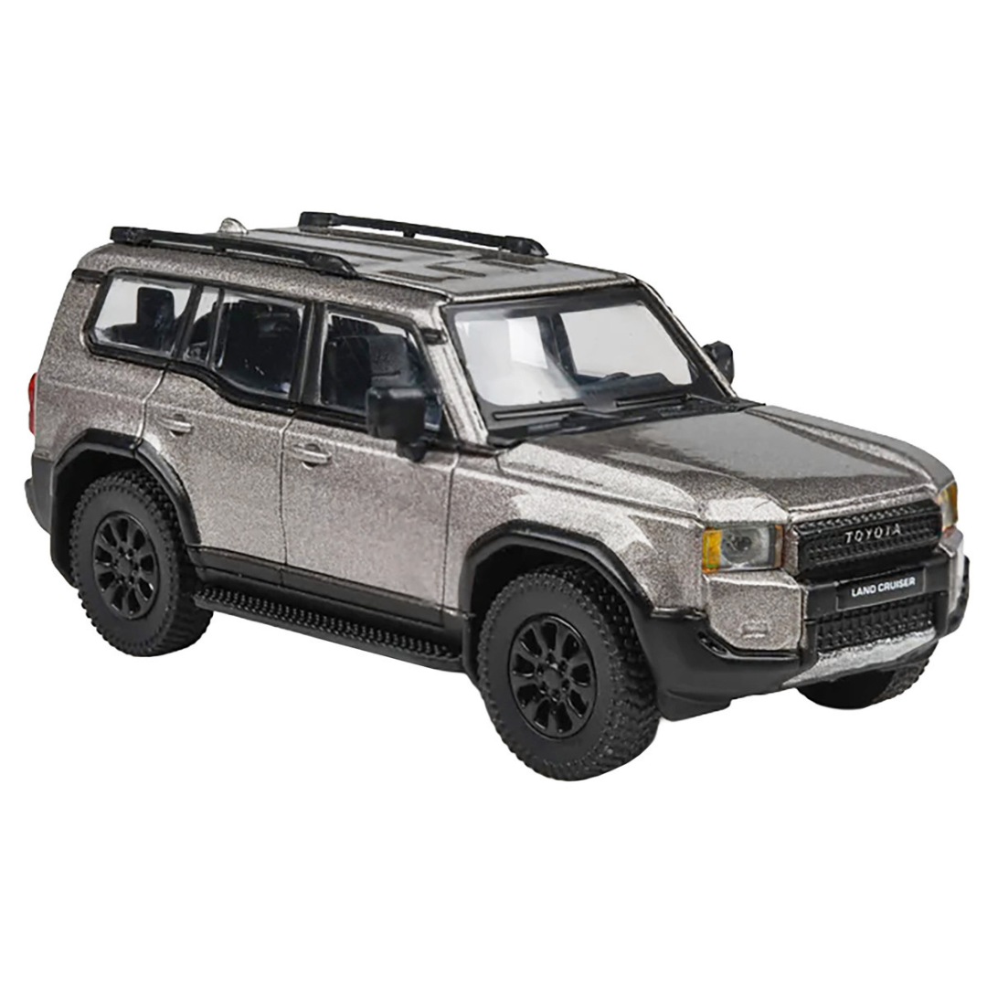 2024 Toyota Land Cruiser 250 Prado Meteor Shower Silver Metallic 1/64 Diecast Model Car