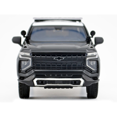 2025 Chevrolet Tahoe Police Pursuit Vehicle "Los Angeles Police Department (LAPD)" Black and White "Law Enforcement and Public Service" Series 1/24 Diecast Model Car