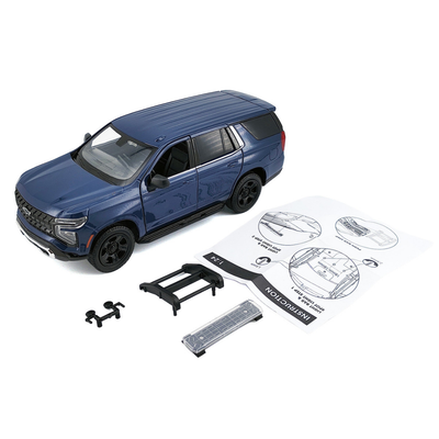 2025 Chevrolet Tahoe PPV Dark Blue "Custom Builder's Kit - Law Enforcement and Public Service" Series 1/24 Diecast Model Car