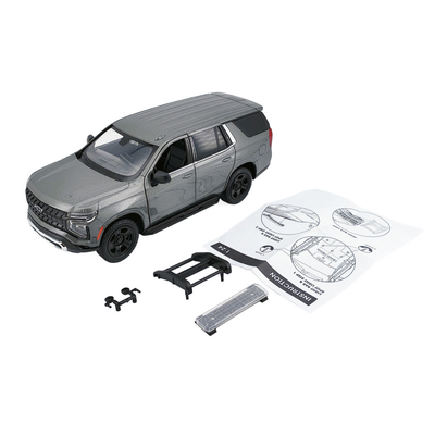 2025 Chevrolet Tahoe PPV Dark Gray Metallic "Custom Builder's Kit - Law Enforcement and Public Service" 1/24 Diecast Model Car