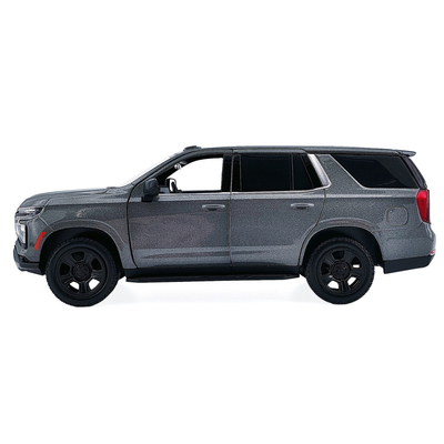 2025 Chevrolet Tahoe PPV Dark Gray Metallic "Custom Builder's Kit - Law Enforcement and Public Service" 1/24 Diecast Model Car