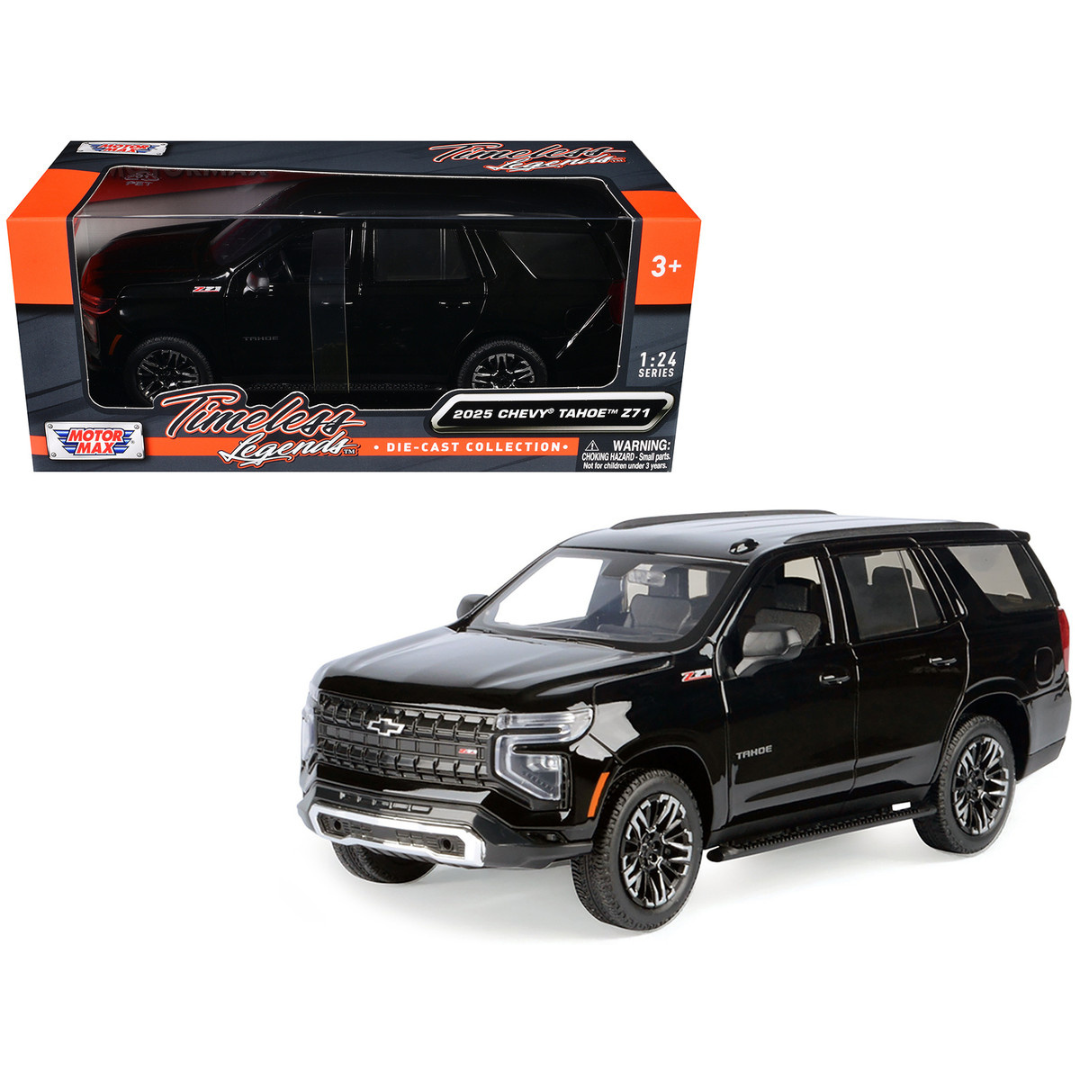 2025 Chevrolet Tahoe Z71 Black "Timeless Legends" Series 1/24 Diecast Model Car