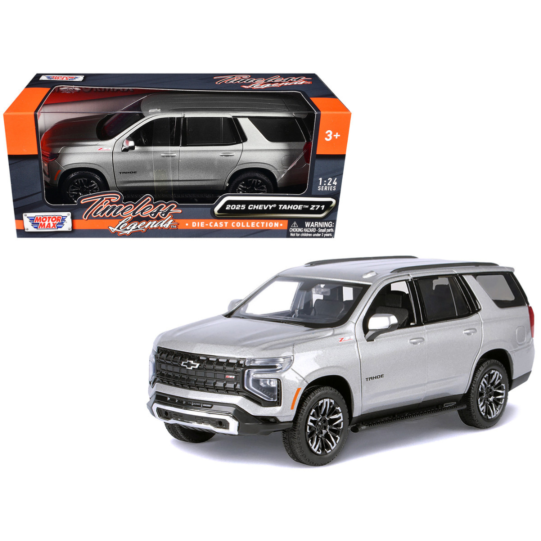 2025 Chevrolet Tahoe Z71 Gray Metallic "Timeless Legends" Series 1/24 Diecast Model Car