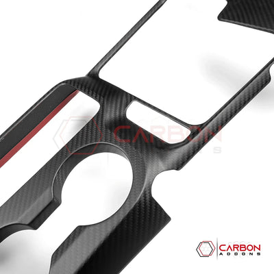 Real Carbon Fiber Center Console Cover For 2025+ Bronco