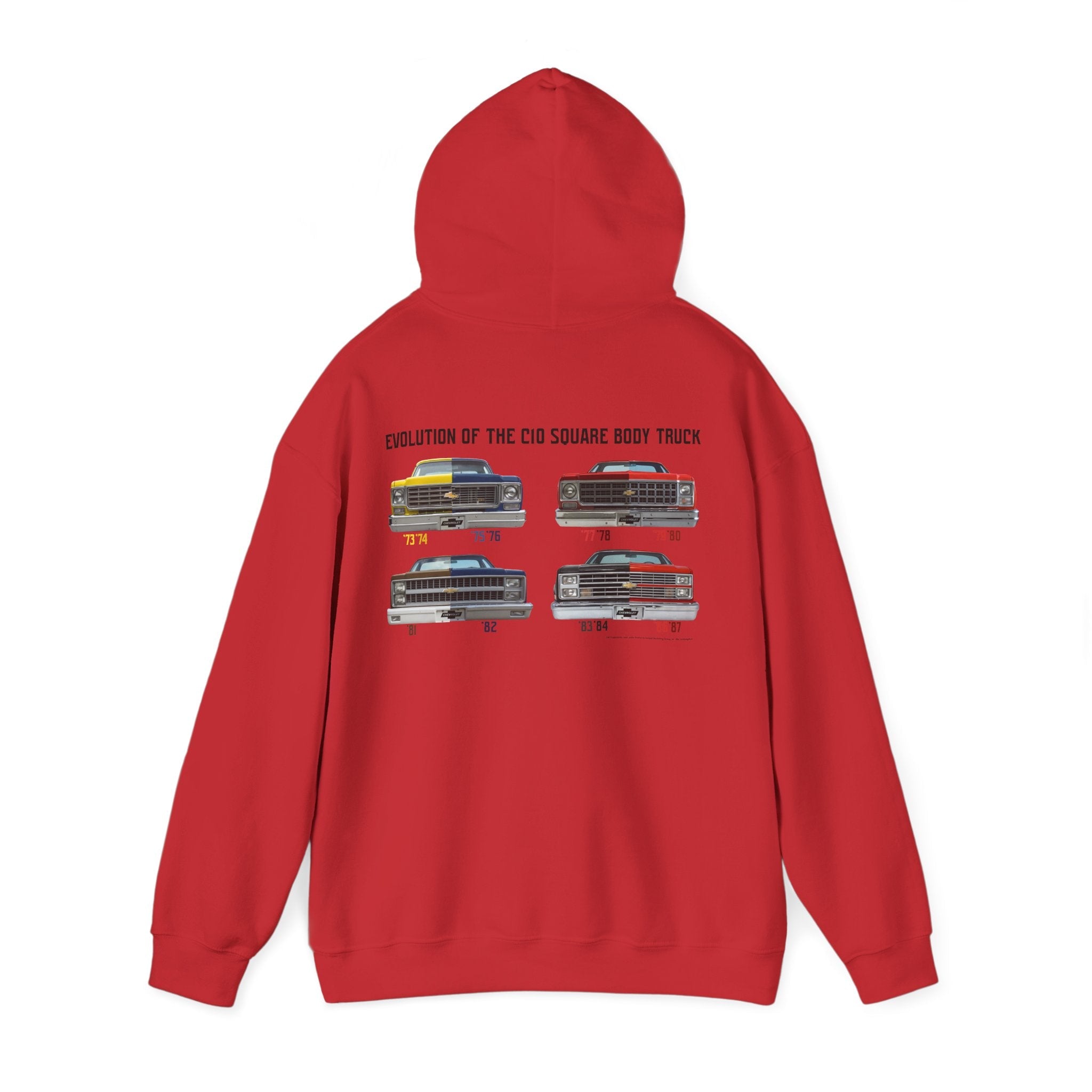 Chevrolet C10 Square Body Legacy Heavyweight Hoodie – Evolution of an American Classic