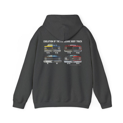 Chevrolet C10 Square Body Legacy Heavyweight Hoodie – Evolution of an American Classic