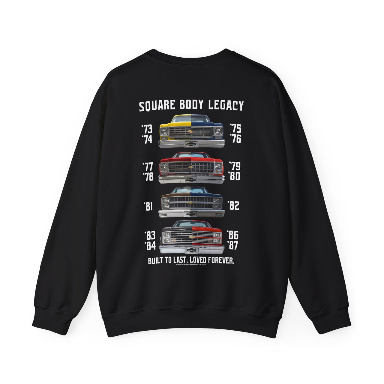 Chevrolet C10 Square Body Legacy Crew Neck Sweatshirt – Evolution of an American Classic