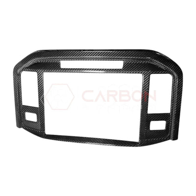 Real Carbon Fiber Infotainment Screen Trim Cover for 2021+ Ford F-150