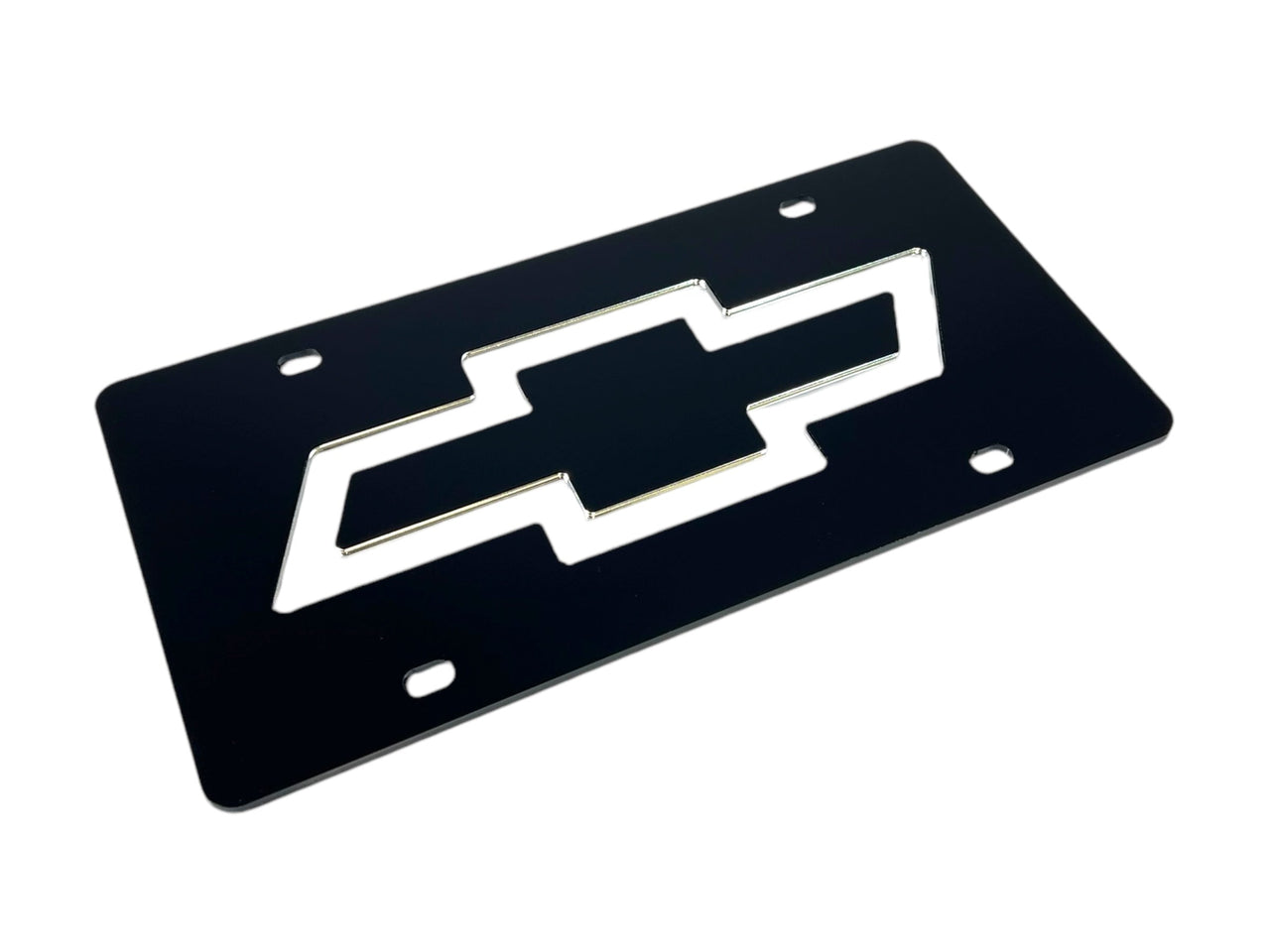 Chevrolet Mirror Bowtie Acrylic License Plate