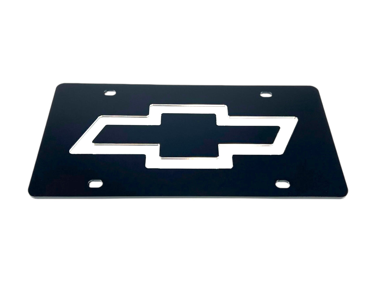 Chevrolet Mirror Bowtie Acrylic License Plate