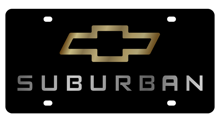 Chevrolet Suburban Acrylic License Plate