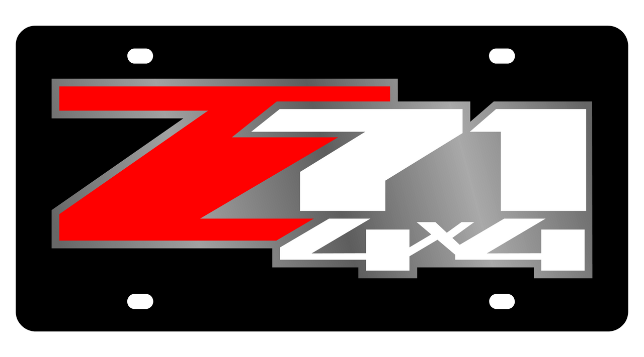 Chevrolet Z71 4X4 Acrylic License Plate