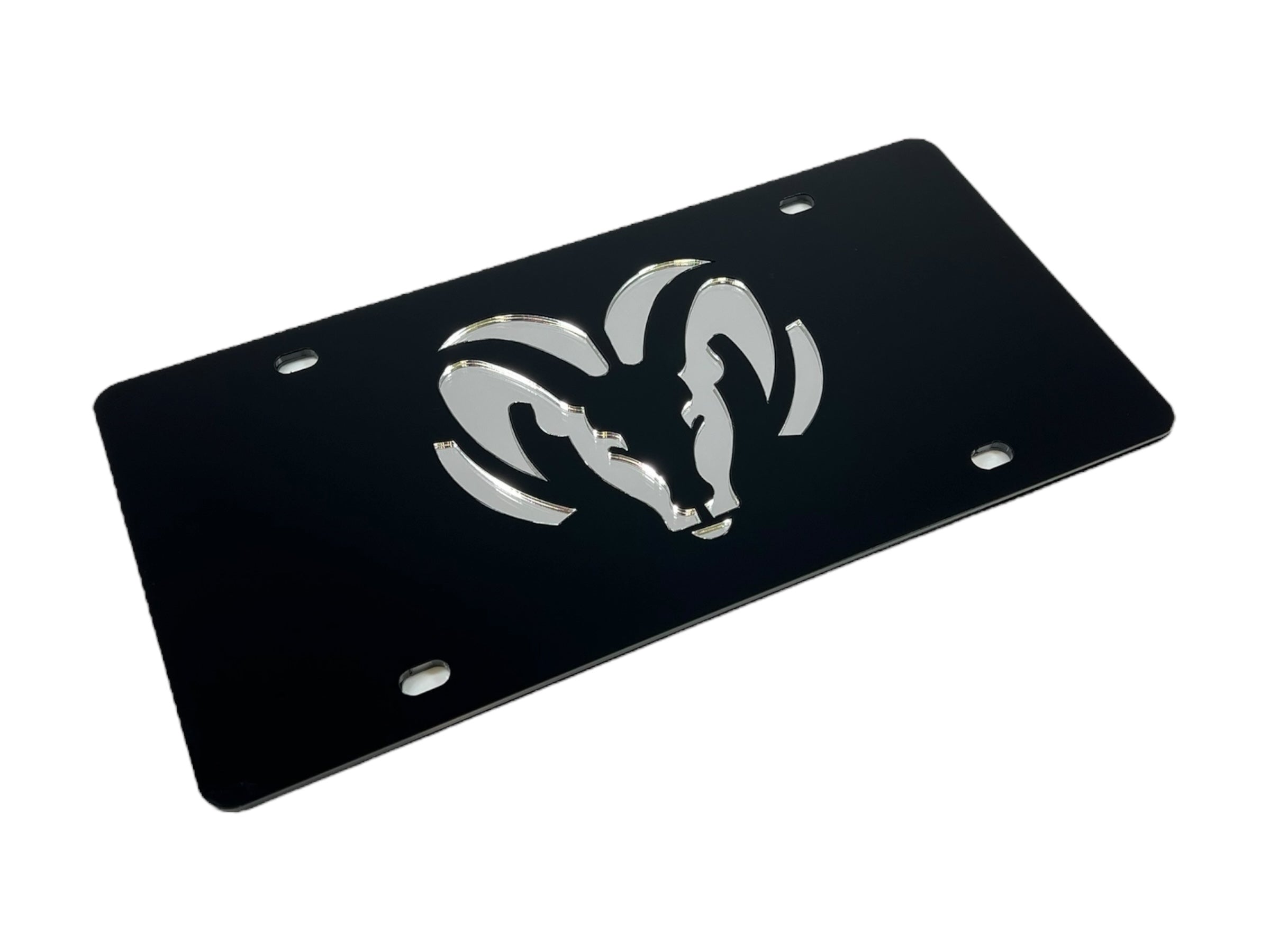 Ram Head Acrylic License Plate