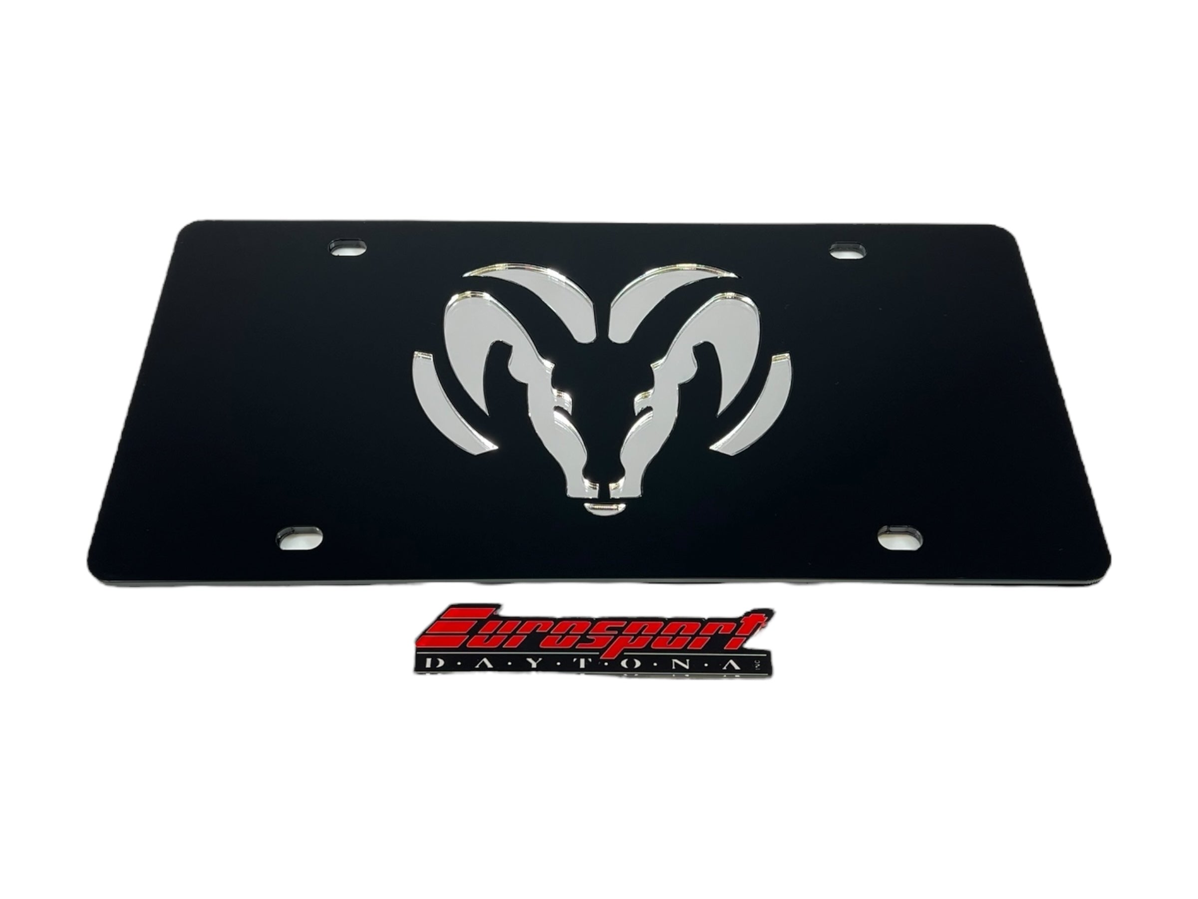 Ram Head Acrylic License Plate