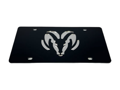 Ram Head Acrylic License Plate