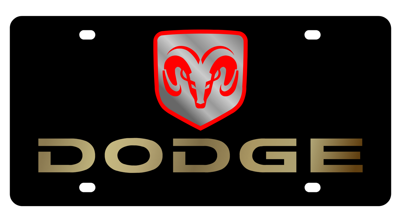 Dodge Acrylic License Plate