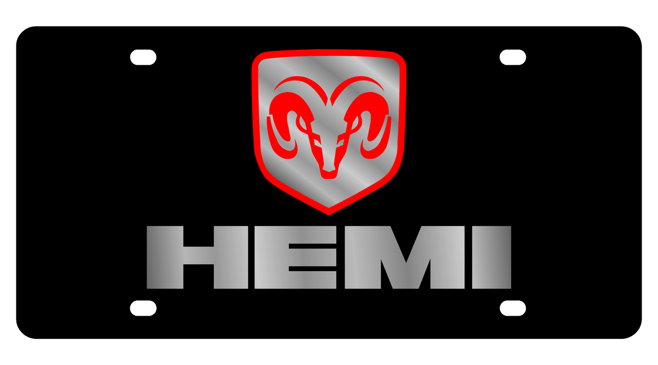 Dodge Hemi Acrylic License Plate