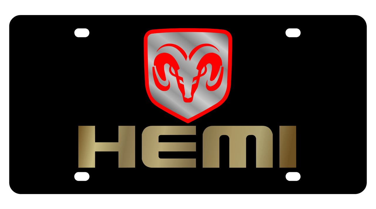 Dodge Hemi Acrylic License Plate