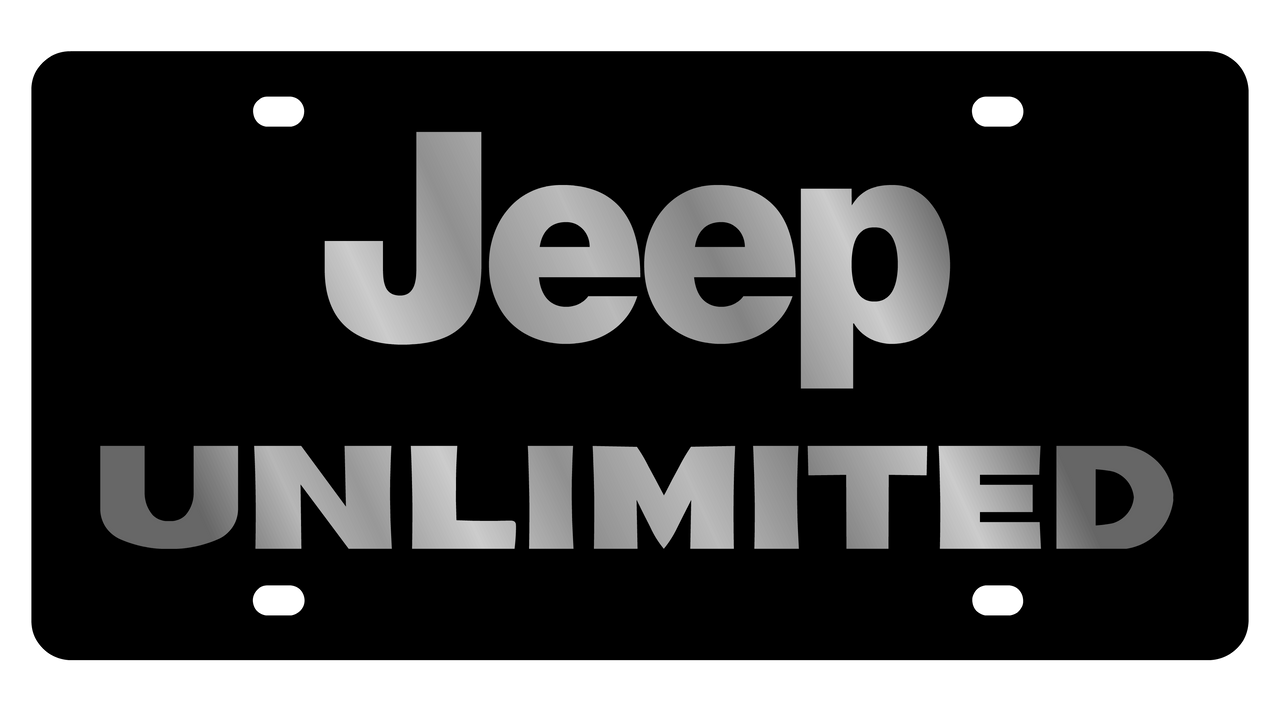 Jeep Wrangler Unlimited Acrylic License Plate