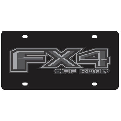 Ford FX4 Monochromatic Acrylic License Plate