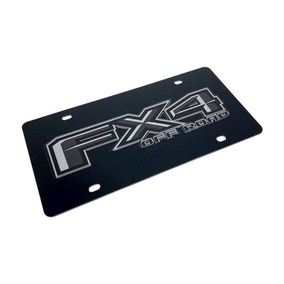 Ford FX4 Monochromatic Acrylic License Plate