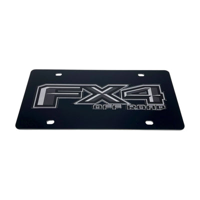 Ford FX4 Monochromatic Acrylic License Plate