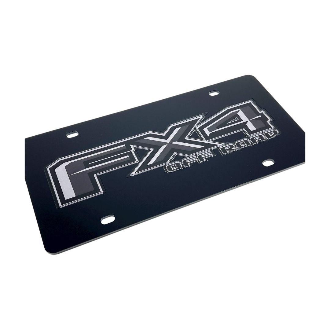 Ford FX4 Monochromatic Acrylic License Plate