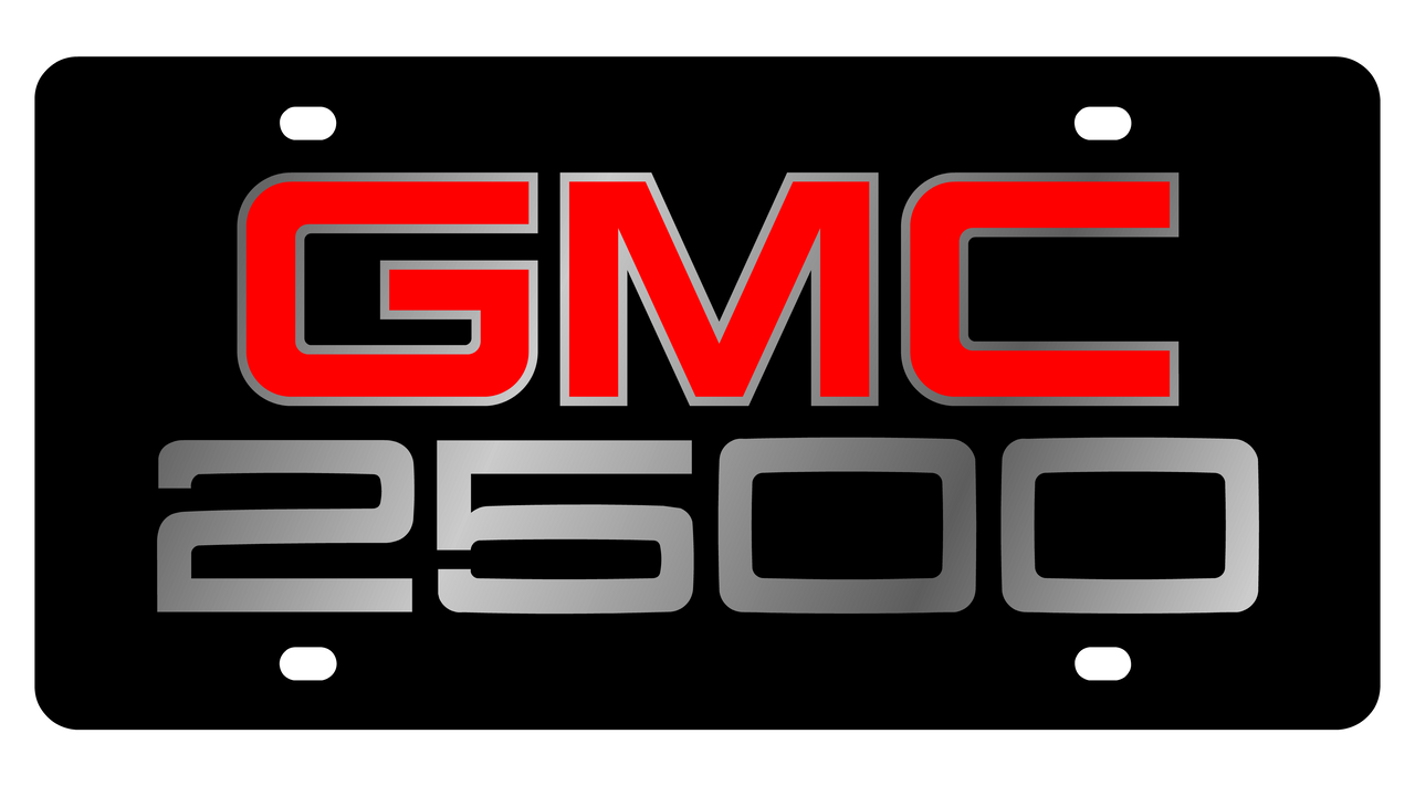 GMC 2500 Acrylic License Plate