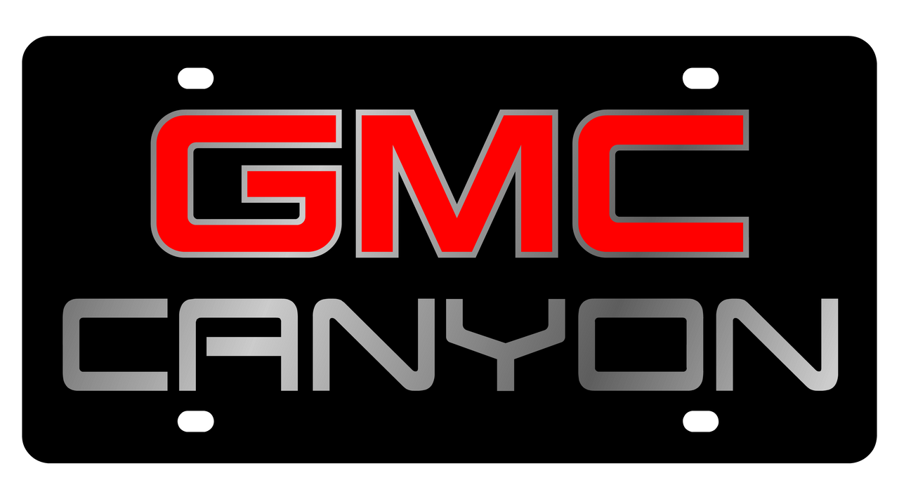 GMC Canyon Acrylic License Plate