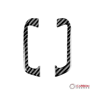 [2pcs] Real Carbon Fiber A-Pillar AC Vent Trim Overlay for 2011+ Dodge Durango
