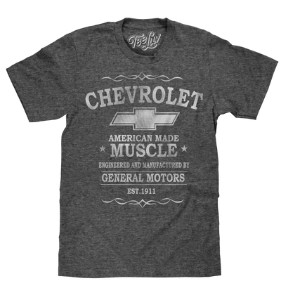 Chevrolet American Made Muscle T-Shirt - Gray