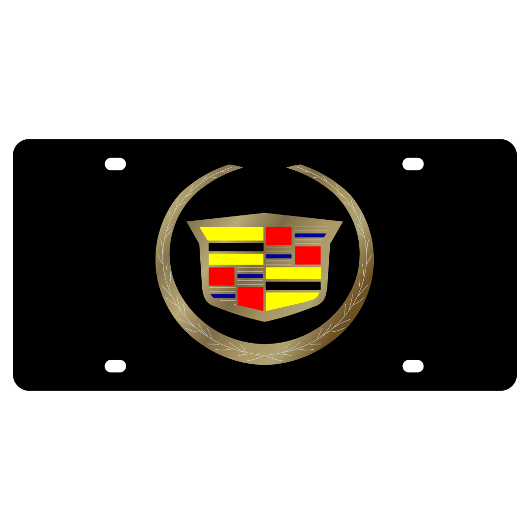 Cadillac Carbon Steel License Plate