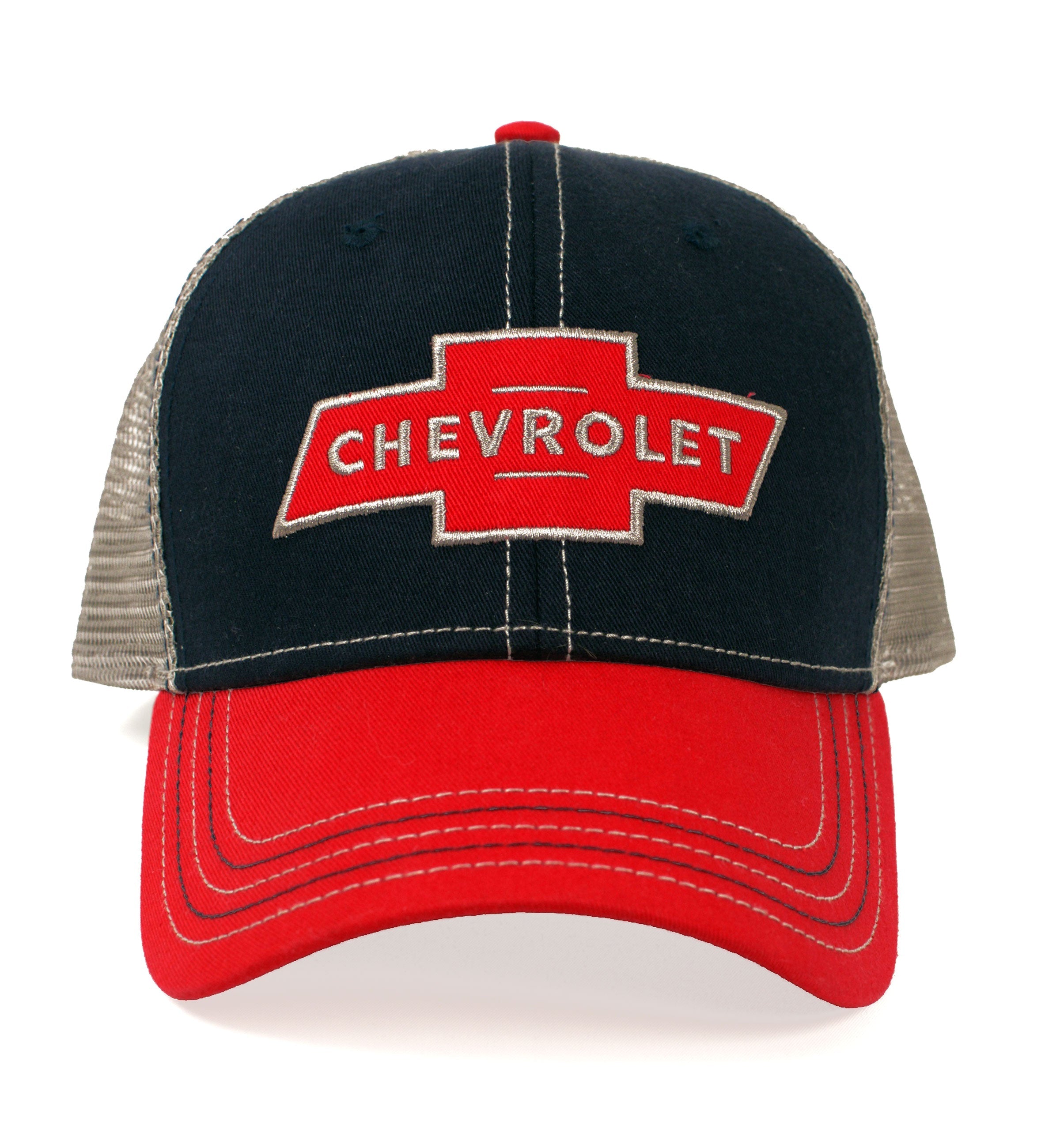 Chevy Red Logo Patch Hat - Blue and Red