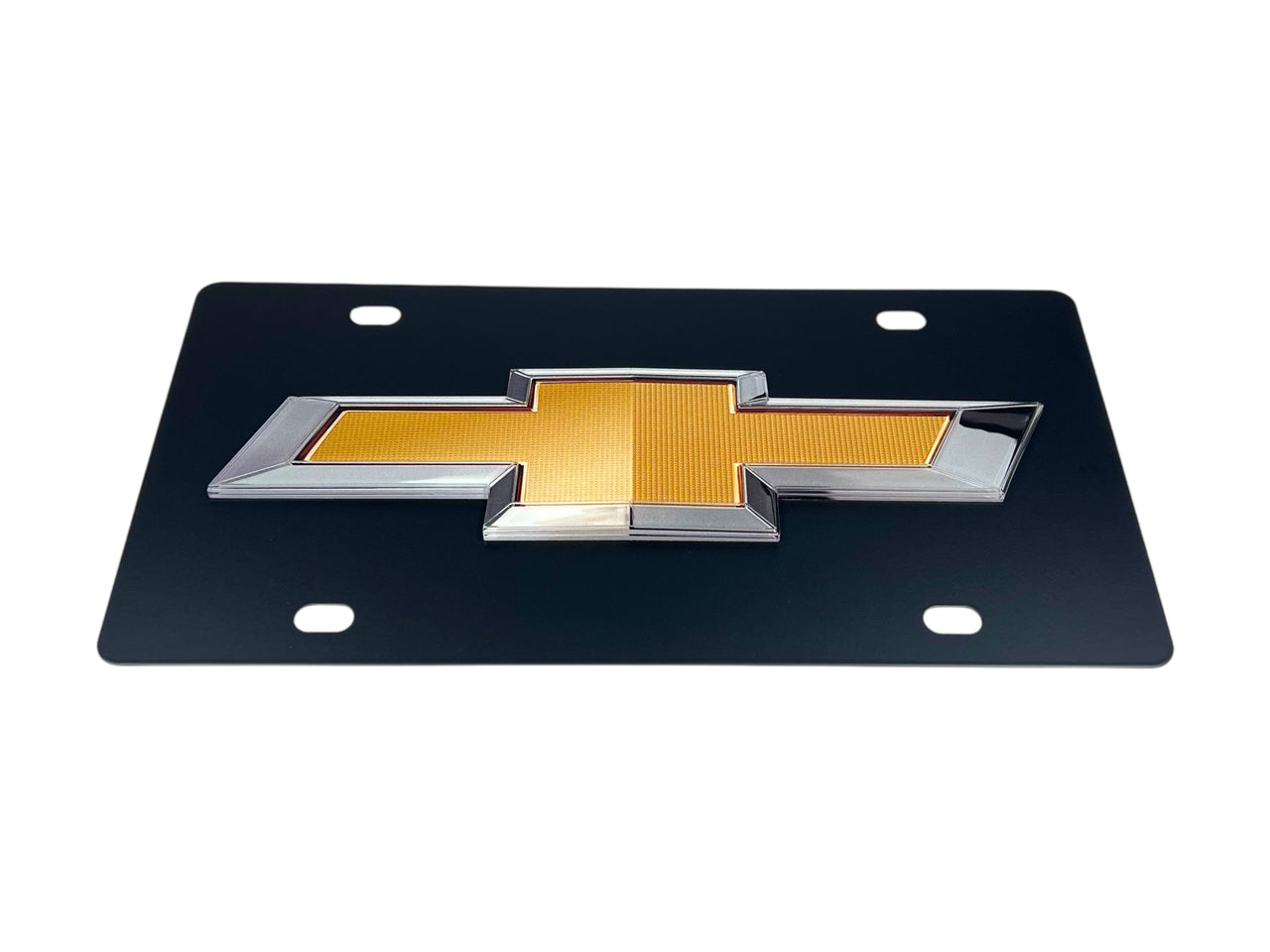 Chevrolet Bowtie Carbon Steel License Plate