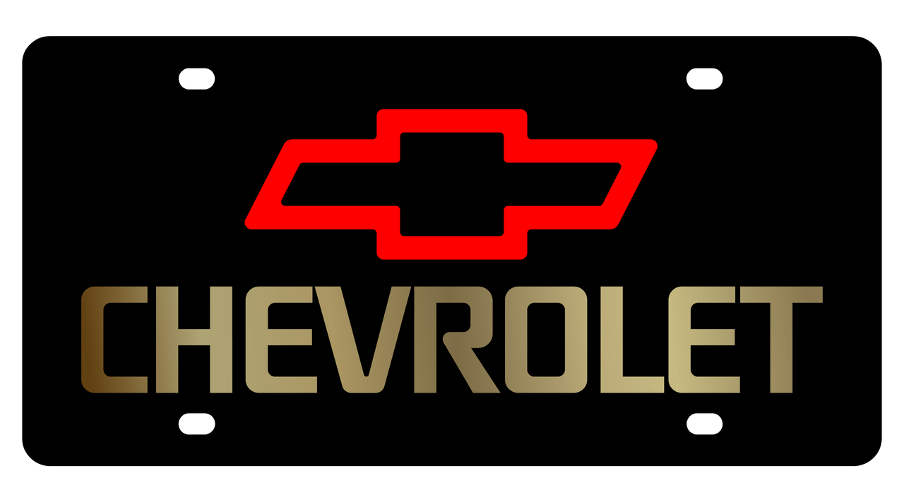Chevrolet Carbon Steel License Plate