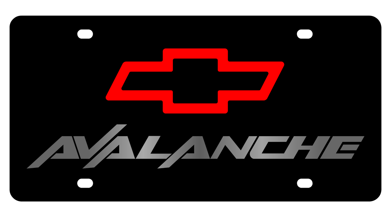 Chevrolet Avalanche Carbon Steel License Plate