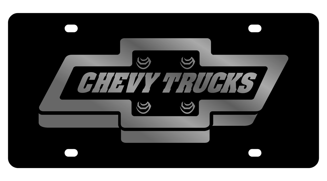 Chevrolet Retro Trucks Carbon Steel License Plate