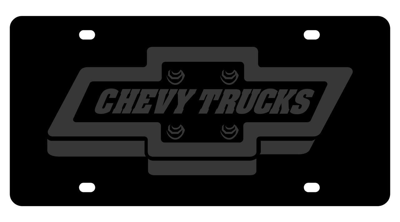 Chevrolet Retro Trucks Carbon Steel License Plate