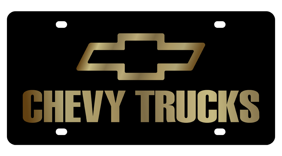 Chevrolet Trucks Carbon Steel License Plate