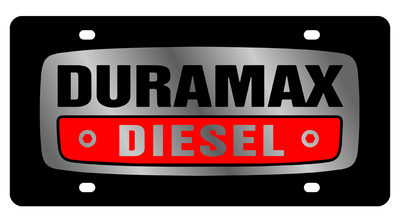 Chevrolet Duramax Diesel Carbon Steel License Plate