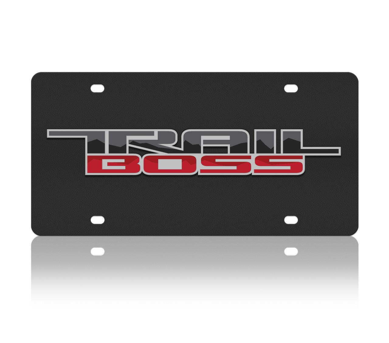 Chevrolet Trail Boss Carbon Steel License Plate