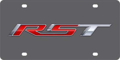 Chevrolet RST Carbon Steel License Plate